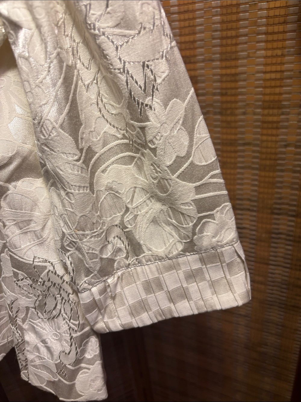 Chicos | Women’s Amaye Antique Ivory Jacquard Jacket/Blouse - Size 1 (Medium) - Picture 11 of 15